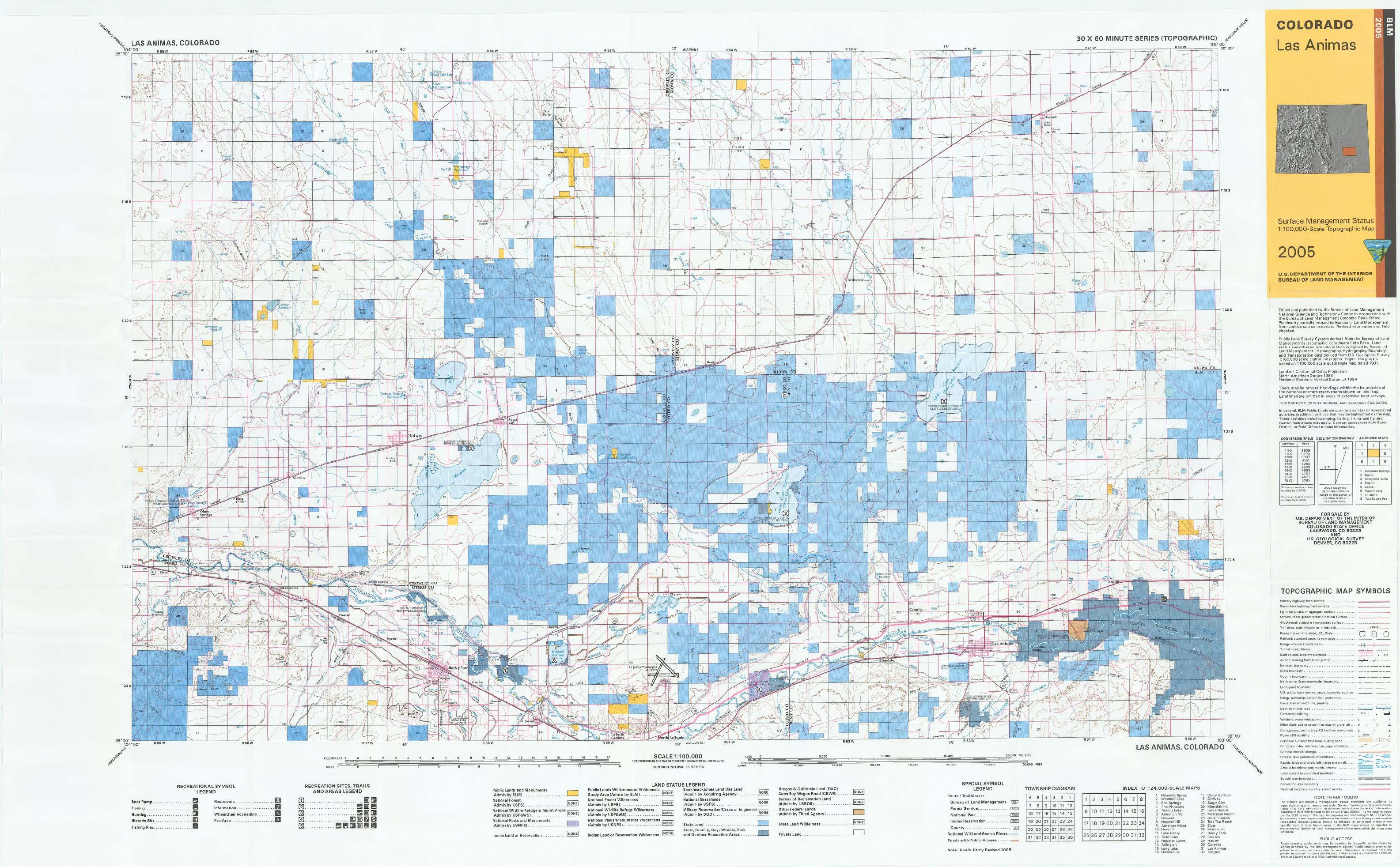 Las Animas Colorado Map
